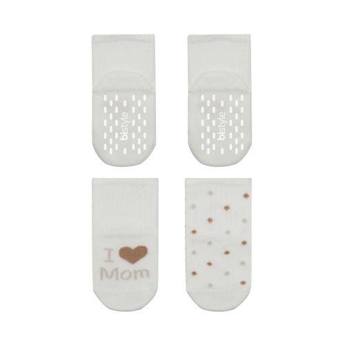 Bistyle Bistyle Mom Dad Penye Kaymaz Soket Çorap 2li 10147 Puan Mom