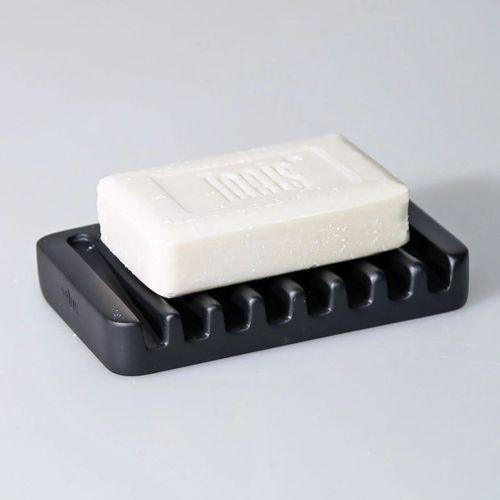 By Selim Smooth Katı Polyester Sabunluk Siyah