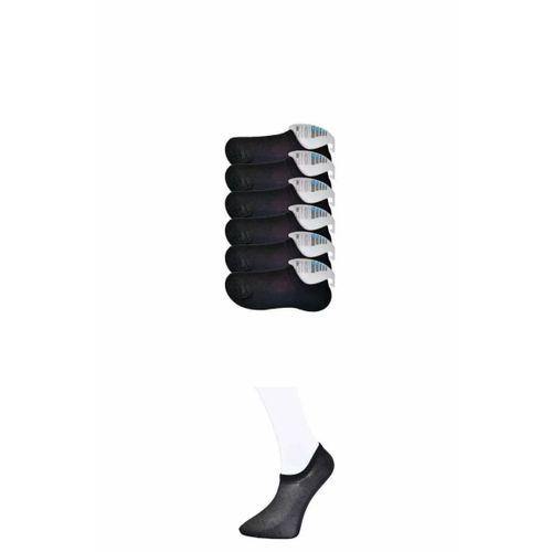 Siyah Erkek Görünmez Çorap 6 çift