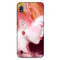 Samsung Galaxy A10 Uyumlu Kılıf Pembe Delisi (26) Tpu Silikon Kılıf Kiraz