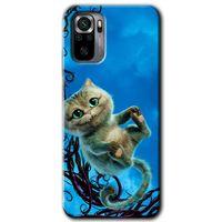 Xiaomi Redmi Note 10s HD Baskılı Kılıf + 9D Tam Ekran Koruyucu - Çılgın Kedi