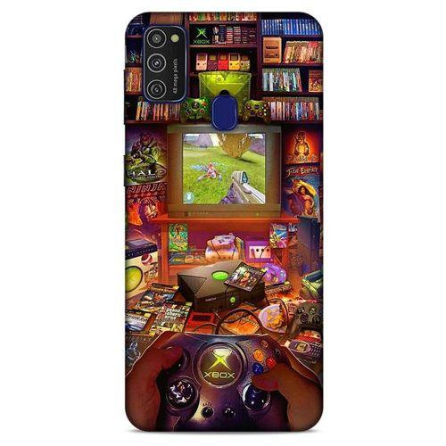 Retro (47) Desen Crystal Flex Kılıf Renkli Samsung Galaxy M21 Kılıf