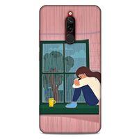 Xiaomi Redmi 8 Kılıf Depresyon (18) Telefon Kılıfları Pembe Yeşil