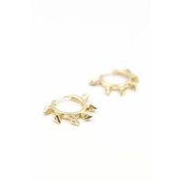 Sallantılı Halka Küpe - Altın