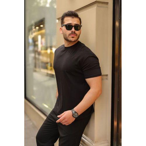 Erkek Kolları Dar Kesim Rahat Kalıp Basic Tişört