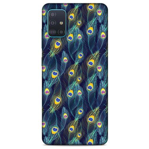 Samsung Galaxy A51 Kılıf Desenli Özel Seri Tüyler (10) Full Koruma Kılıfı