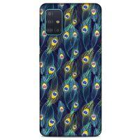 Samsung Galaxy A51 Kılıf Desenli Özel Seri Tüyler (10) Full Koruma Kılıfı