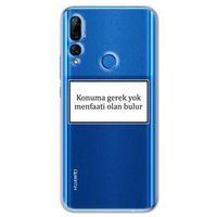 Huawei P Smart Z Kılıf HD Yazı Baskılı Silikon Arka Kapak - Yazı 6