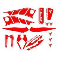 YAMAHA Yamaha Mt07 2014 - 2017 Uyumlu Kırmızı Sticker Set