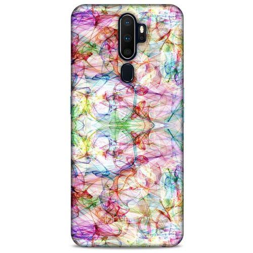 Oppo A5 2020 Kılıf Pastel Renkler (12) Koruyucu Silikon Beyaz Mavi