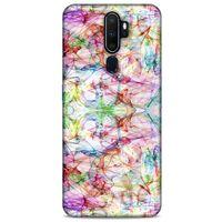 Oppo A5 2020 Kılıf Pastel Renkler (12) Koruyucu Silikon Beyaz Mavi