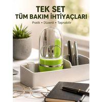 Yeşil Tırnak Bakım Seti Cımbız Makas Tırnak Makası Ve Törpü
