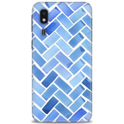 Samsung Galaxy A2 Core Kılıf HD Baskılı Kılıf - Mavi + Tam Ekran Koruyucu