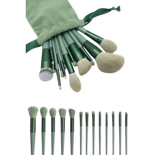 Dayanıklı Makyaj Fırçası Seti 13 Parça Yumuşak Kıllı Fırçalar Allık Fondöten Far Fırçası