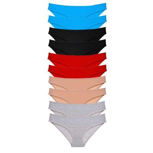10 adet Süper Eko Set Likralı Kadın Slip Külot 533