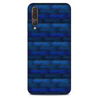 Huawei P20 Pro Kılıf Patchwork (43) Thin Fit Kılıf Mavi Tonları
