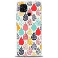 Xiaomi Redmi 10C Kılıf HD Baskılı Kılıf - Renk Damlaları + Tam Ekran Koruyucu