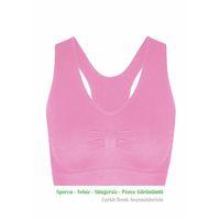 Alışveriş Meydanı Kadın Pembe Pedsiz Likralı Sporcu Sütyeni Büstiyeri