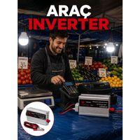 1500w Araç İnvertörü Güçlü Priz Çıkış