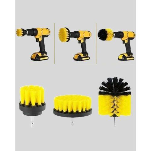 3 Parça Matkap Fırça Temizlik Seti – Her Yüzey İçin Güçlü Ve Pratik Çözüm