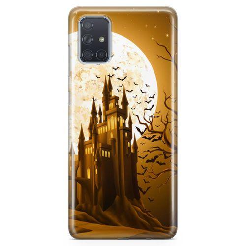 Samsung Galaxy A71 Kılıf Dolunay Arka Kapak Koruma Desenli Full Koruyucu