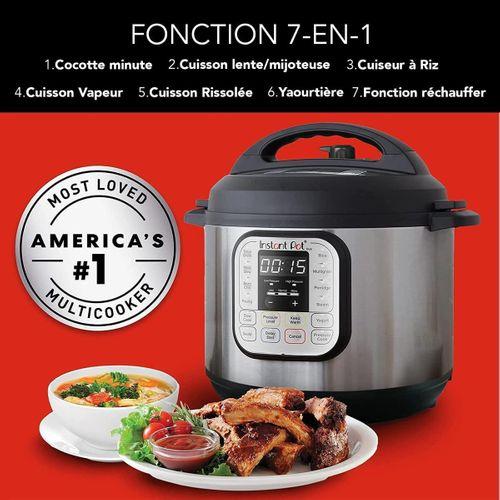 Instant Pot Duo 7'si 1 Arada, Çok Fonksiyonlu Düdüklü Tencere