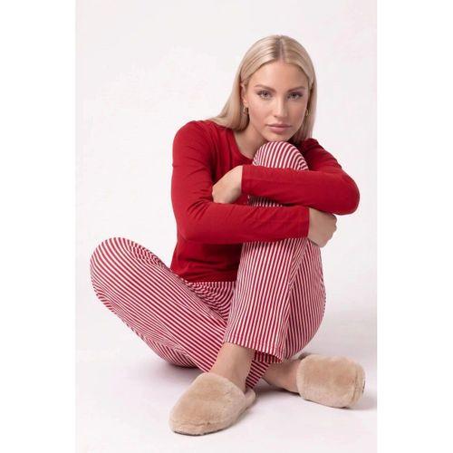 Kadın Pijama Takımı - Uzun Kol Kalpli