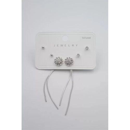 Çoklu Set Küpe - Gümüş