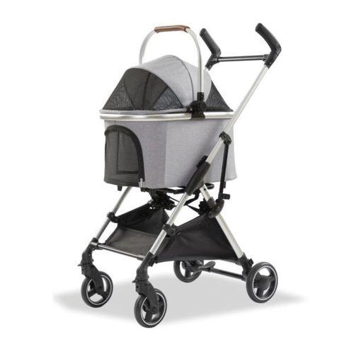 EuroDog Katlanabilir Köpek Arabası Gri 60x44x100 cm