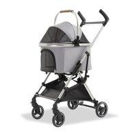 EuroDog Katlanabilir Köpek Arabası Gri 60x44x100 cm