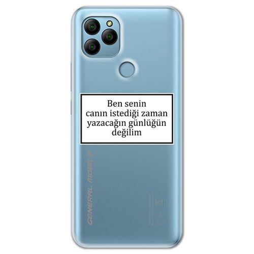 General Mobile GM 21 Kılıf HD Yazı Baskılı Silikon Arka Kapak - Yazı 10