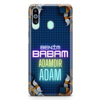 Samsung Galaxy A60 Kılıf Babalar Günü Hediyesi Arka Kapak Koruma Desenli Full Koruyucu