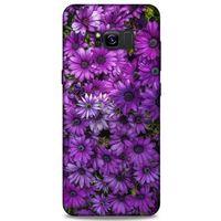Samsung Galaxy S8 Plus Uyumlu Kılıf Mor Delisi (39) Liquid Crystal Kılıf Çiçekler