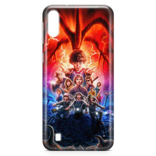 Samsung Galaxy M10 Kılıf Sranger Things Arka Kapak Koruma Desenli Full Koruyucu