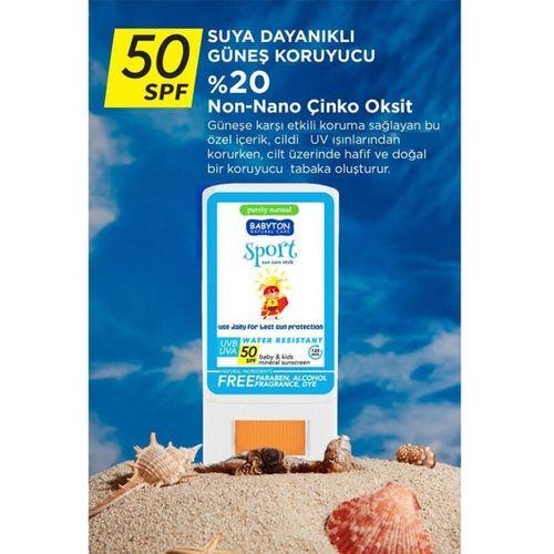 Babyton Bebek ve Çocuklar İçin Suya Dayanıklı Güneş Koruyucu Stick 20 Gr 50 SPF