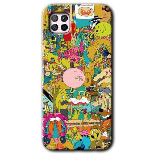 Huawei P40 Lite Kılıf Baskılı Kapak - Minion Ordusu + 5D Tam Kaplayan Cam