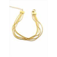 Çoklu Zincir Bileklik - Altın