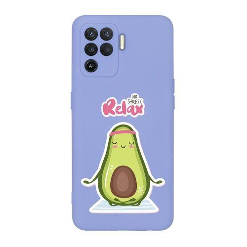 Oppo Reno 5 Lite RelaWine Avocado Desenli Premium Silikonlu Telefon Kılıfı