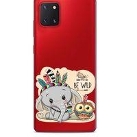 Zoologix (51) Samsung Galaxy Note 10 Lite Şeffaf Kılıf Silikon Desenli