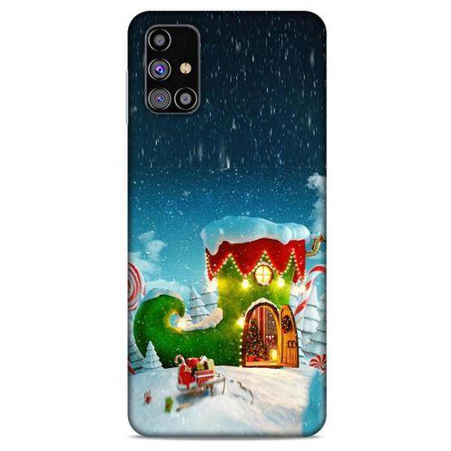 Samsung Galaxy M31s Kılıf Snowix (4) Koruma Kılıfı Yeşil Lacivert