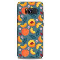 Frutix Şeftali 01 Samsung Galaxy S8 Kılıf Desenli Silikon