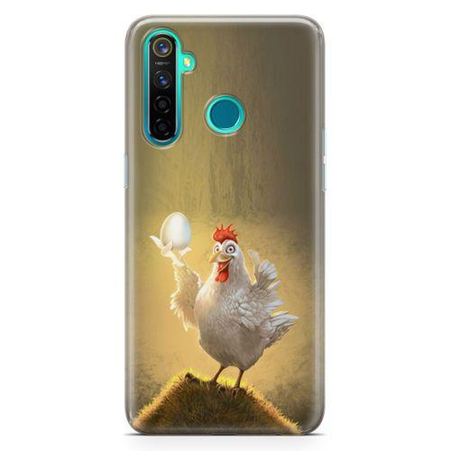 Realme 5 Pro Kılıf Yumurtam Benim Arka Kapak Koruma Desenli Full Koruyucu