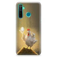 Realme 5 Pro Kılıf Yumurtam Benim Arka Kapak Koruma Desenli Full Koruyucu