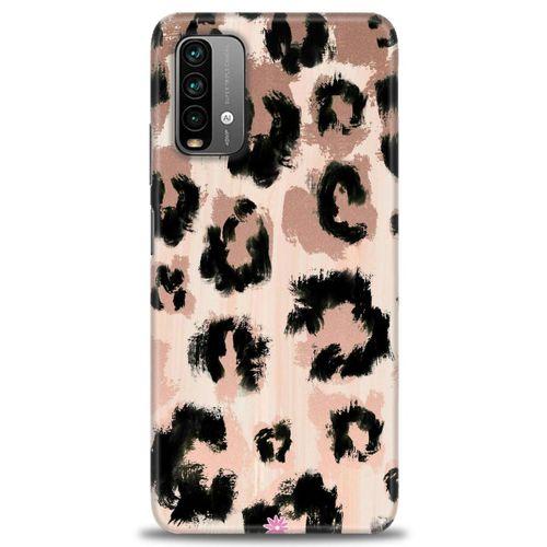 Xiaomi Redmi 9T Kılıf HD Baskılı Kılıf - Leopar + Tam Ekran Koruyucu