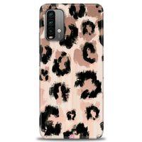 Xiaomi Redmi 9T Kılıf HD Baskılı Kılıf - Leopar + Tam Ekran Koruyucu