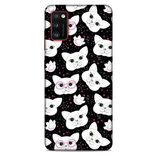 Lopard Samsung Galaxy A41 Uyumlu Kılıf Kediler (30) Silicone Case Patiler