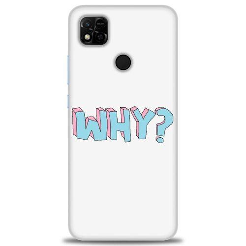 Xiaomi Redmi 10A Kılıf HD Baskılı Kılıf - Why + Tam Ekran Koruyucu
