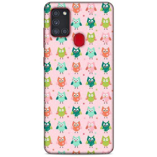 Baykuşlar (44) Desenli Silikon Kapak Telefon Kabı Samsung Galaxy A21s Kılıf