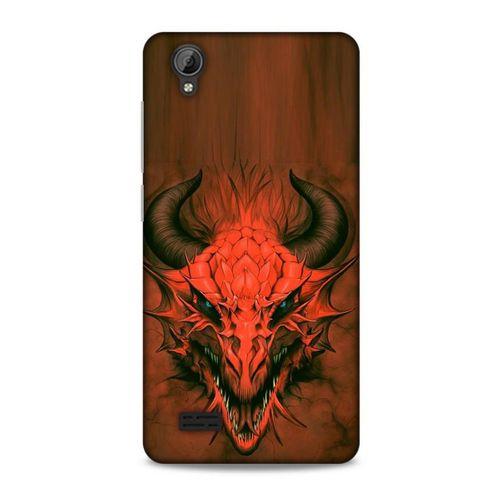 Vestel Venüs V5 Kılıf Dragons (14) Lansman Kılıf Kırmızı Boynuzlu Ejderha