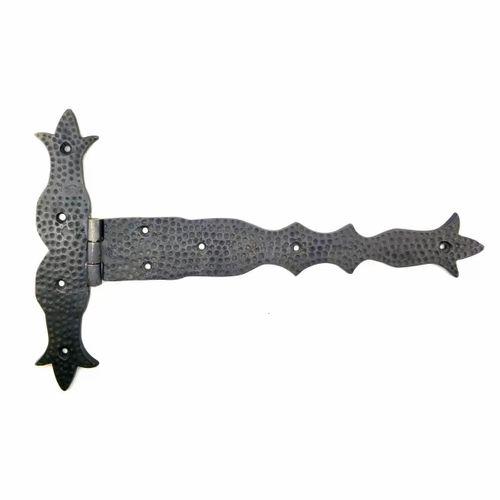 Antika Tarz Dekoratif Pirinç Kuyruklu Dövme Menteşe - 251x393 Mm, Oksit